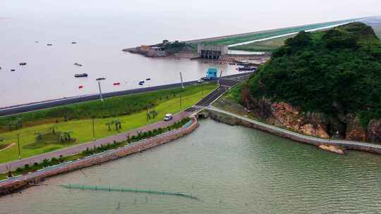 浙江临海头门港白沙湾海滨公园