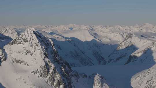 雪山航拍 雪山背景