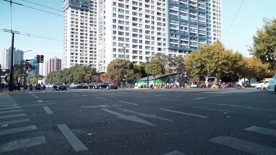 上海江苏路街景风光