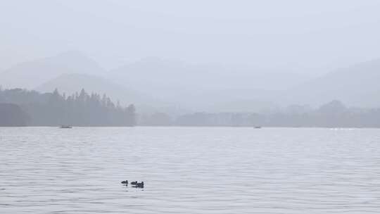 水墨西湖风景