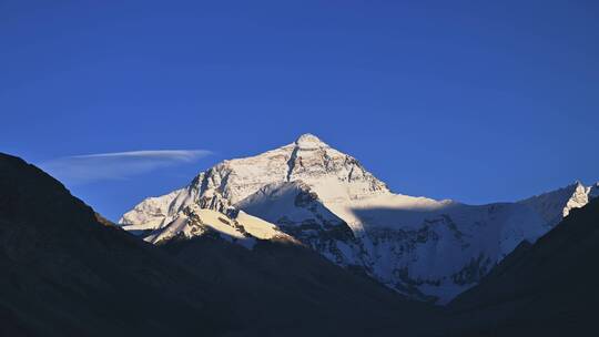 珠峰24小时延时 日出日落日照金山