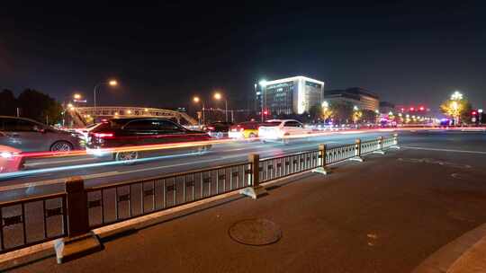 北京长安街道路车流