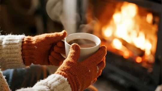 立冬热饮温暖治愈冬天视频
