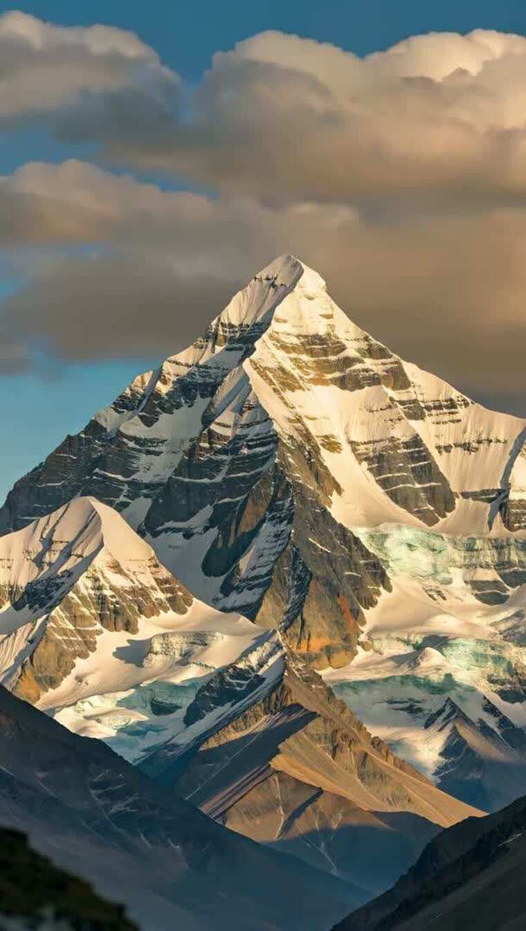 雪山自然风光全景