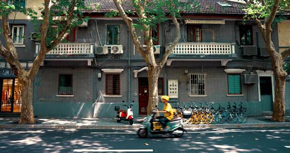 上海浦西老城厢建筑街景