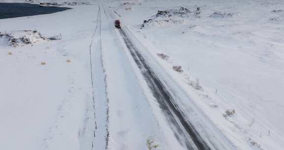 扫雪，卡车，铲雪，雪