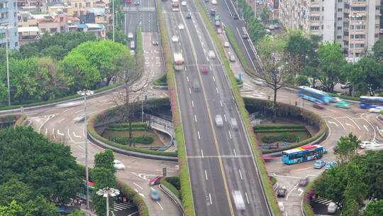 广州环岛高速公路航拍
