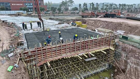 高清实拍建筑工地工人干活视频素材模板下载