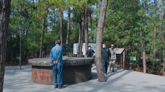 云南龙陵滇西抗战松山战役主峰模型沙盘