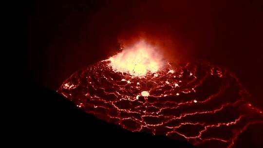 尼拉贡戈火山的喷发