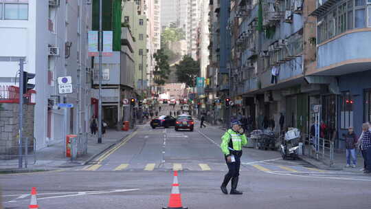 香港街景交警