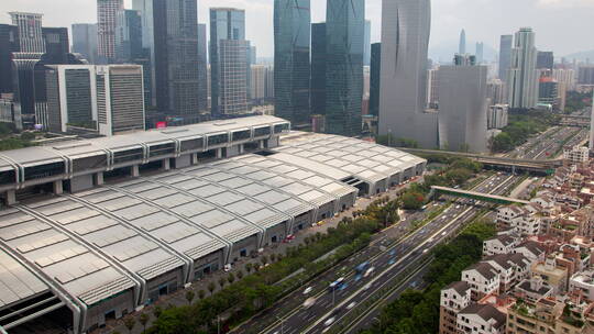 深圳市区建筑和道路视频素材模板下载