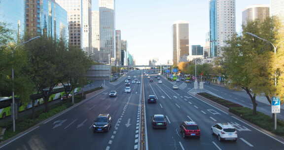 北京cbd城市生活街景