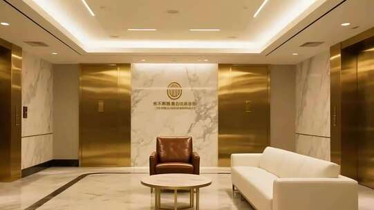 现代办公室休息区场景