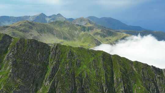 风景，喀尔巴布韦山脉，雾，山脉