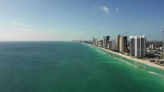 空中观光阳光岛海滩FL美国视频素材模板下载