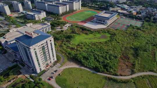 航拍福建农林大学旗山校区