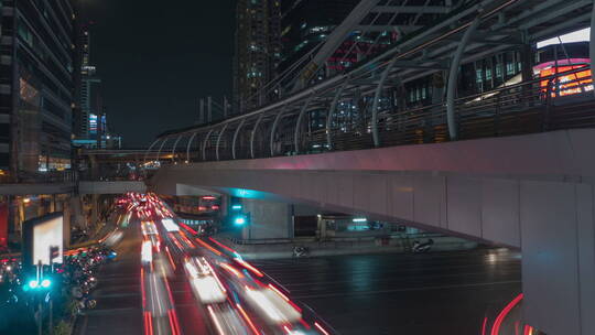 城市夜间交通延时