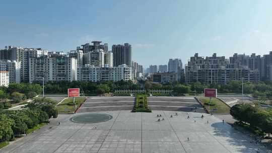 惠阳市政广场航拍惠阳市政府广场