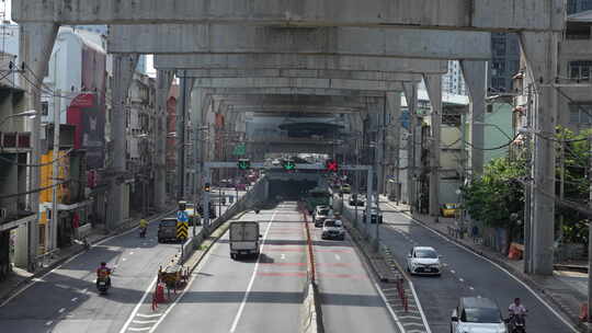 高架桥城市交通道路马路汽车车辆