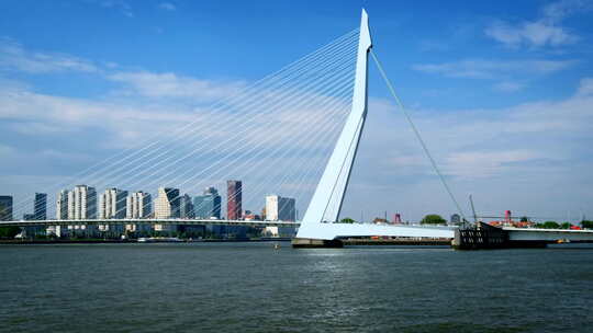 鹿特丹城市景观视频素材模板下载