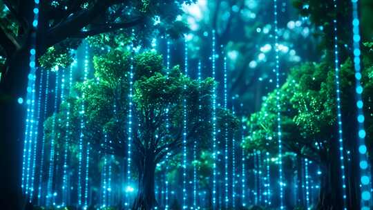 数字化植树造林 树木森林植被环境智能管理