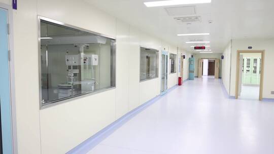ICU重症监护室走廊过道视频素材模板下载
