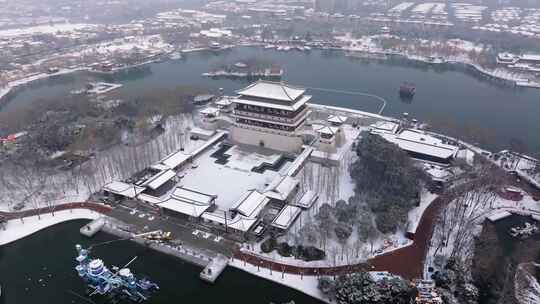 西安大唐芙蓉园雪景