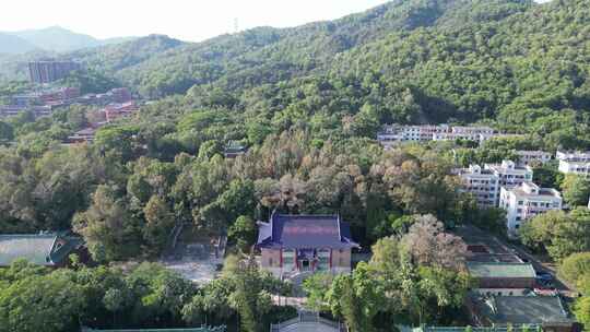 航拍广东中山孙中山故里旅游区