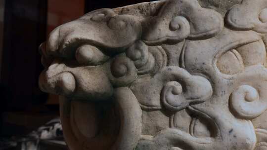 汉白玉石狮貔貅雕刻