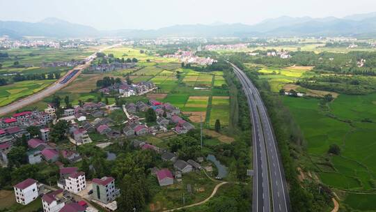 航拍乡村风景