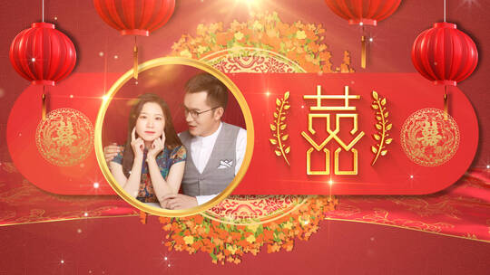 中国风结婚照展示