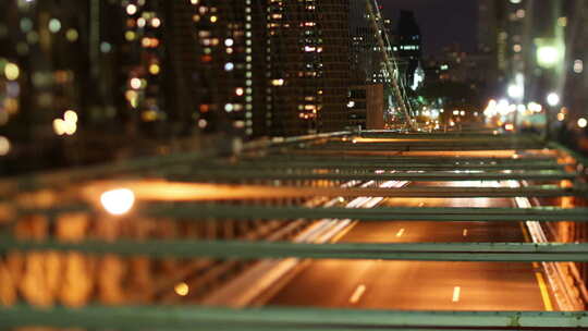 大桥夜景视频素材模板下载