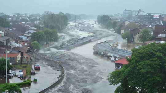 洪水 暴雨 泄洪 大雨  大水