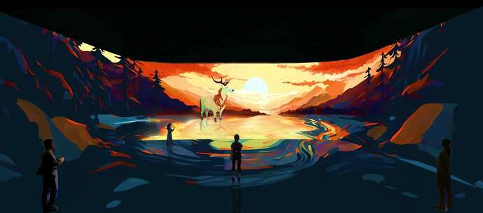 山海经-葱聋沉浸式空间效果