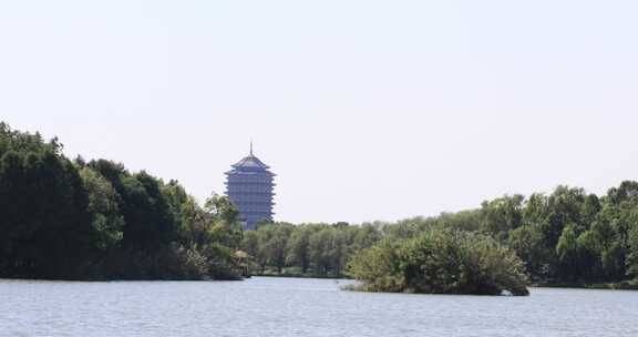 苏州镇湖太湖湿地公园美丽风景