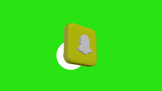 3D Square Snapchat社交