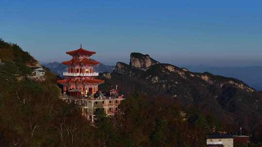 洛阳白云山旅游自然风景航拍