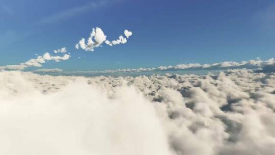 云层上方飞行的超重现象