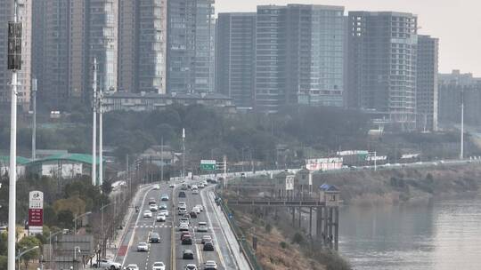 长沙湘江南路航拍