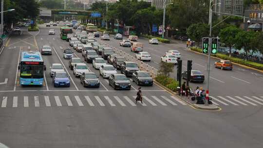 城市道路交通车流延时