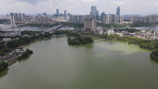 广东惠州城市风光航拍