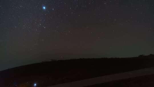 湖北襄阳南顶草原星空银河延时