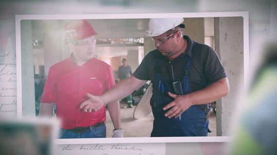 温馨企业回忆照片展示