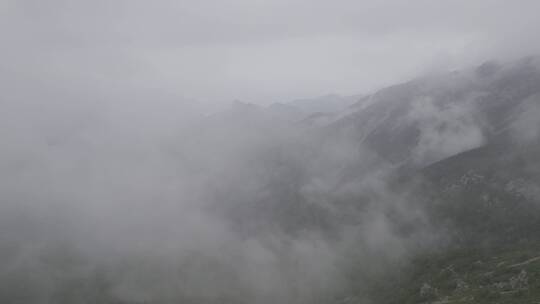 宝鸡太白山航拍