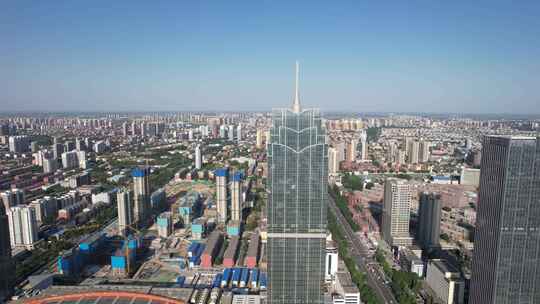 繁华都市高楼林立的壮观景象
