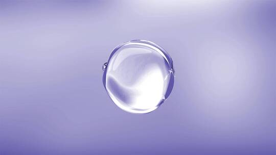 紫色蓝色水分子水球水珠精华液流动