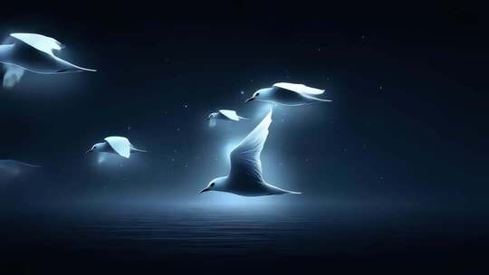 自由飞翔的鸽子群像展现生命活力与希望