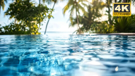 国外度假巴厘岛海面航拍大自然唯美风景