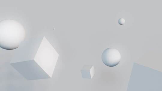 动态旋转几何体光影舞台背景